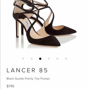 JimmyChoo LANCER 85 | 401/2 PATENTLEATHER - BLACK